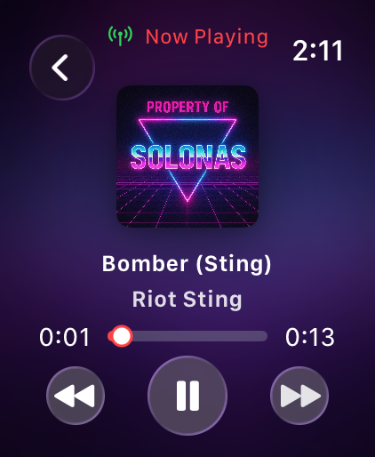 SOLONAS Apple Watch app